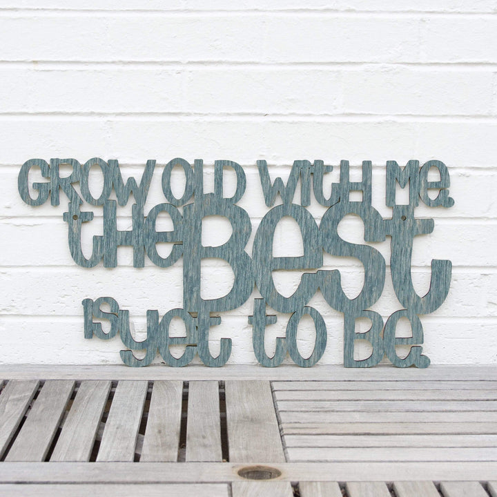 Spunky Fluff Proudly handmade in South Dakota, USA Medium / Weathered Denim Grow Old With Me