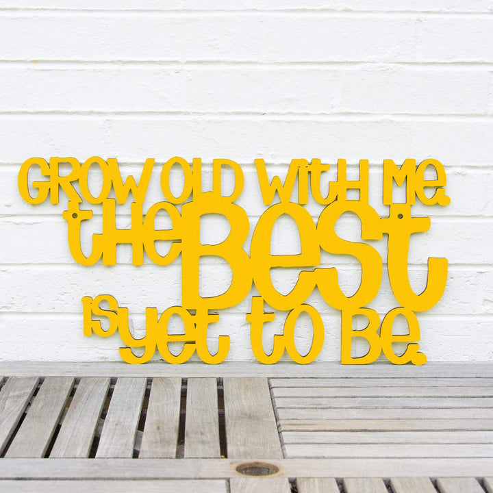 Spunky Fluff Proudly handmade in South Dakota, USA Medium / Yellow Grow Old With Me