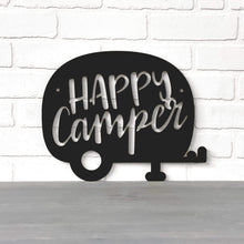 Load image into Gallery viewer, Spunky Fluff Proudly handmade in South Dakota, USA Small / Black Happy Camper (Drop Font)
