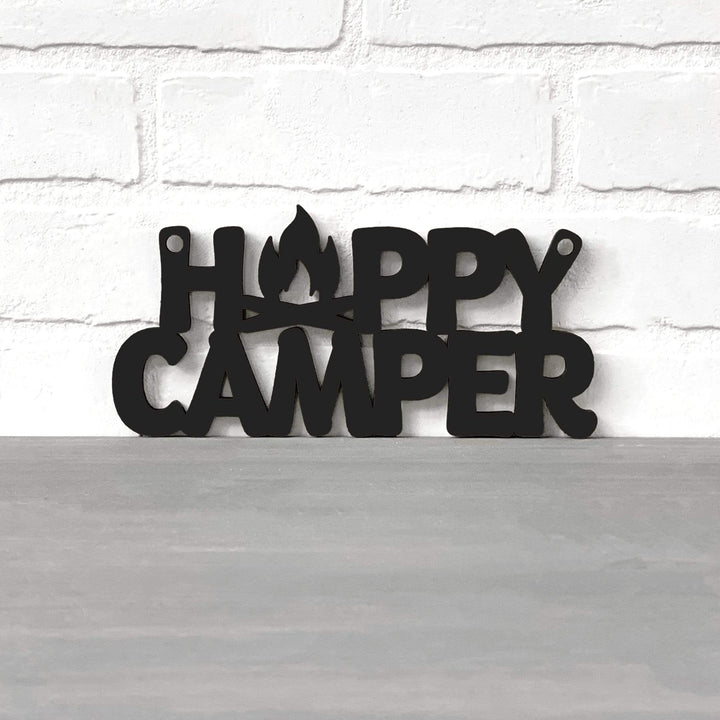 Spunky Fluff Proudly handmade in South Dakota, USA Small / Black Happy Camper
