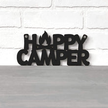 Load image into Gallery viewer, Spunky Fluff Proudly handmade in South Dakota, USA Small / Black Happy Camper
