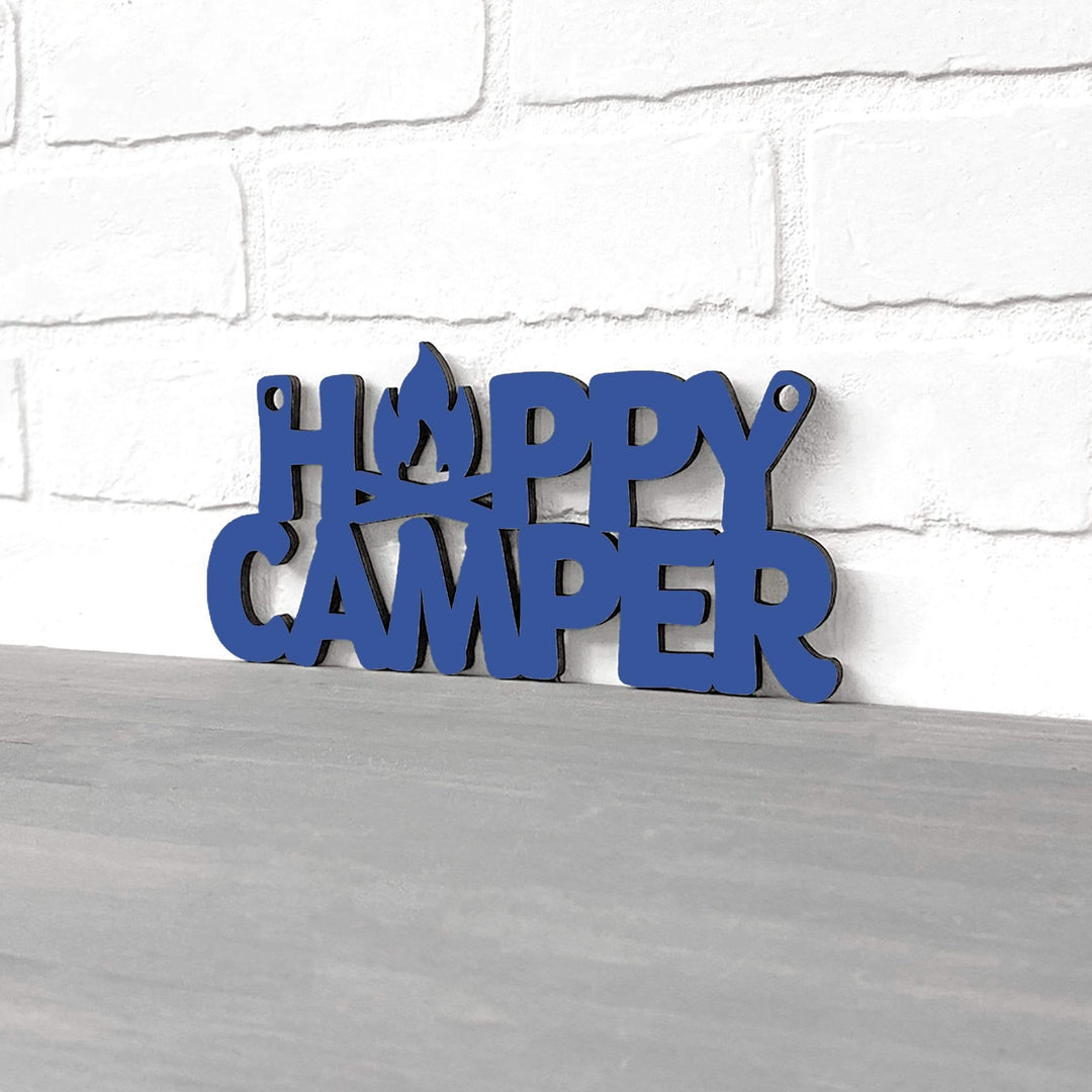 Spunky Fluff Proudly handmade in South Dakota, USA Small / Cobalt Blue Happy Camper