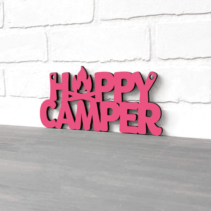 Spunky Fluff Proudly handmade in South Dakota, USA Small / Magenta Happy Camper