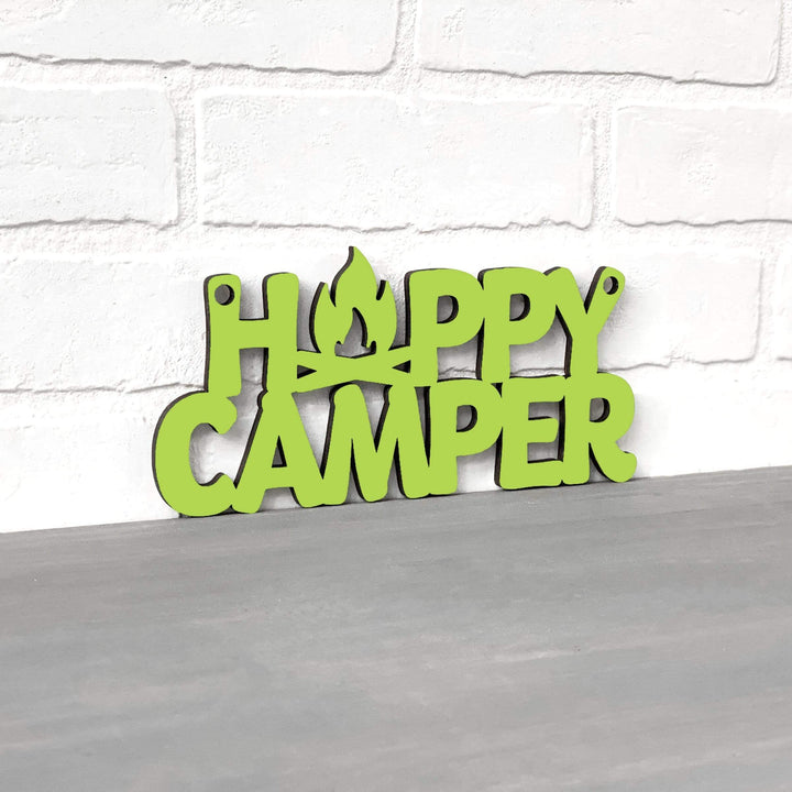 Spunky Fluff Proudly handmade in South Dakota, USA Small / Pear Green Happy Camper