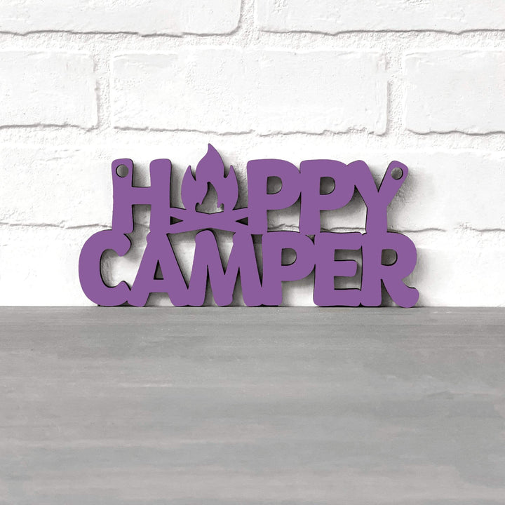 Spunky Fluff Proudly handmade in South Dakota, USA Small / Purple Happy Camper
