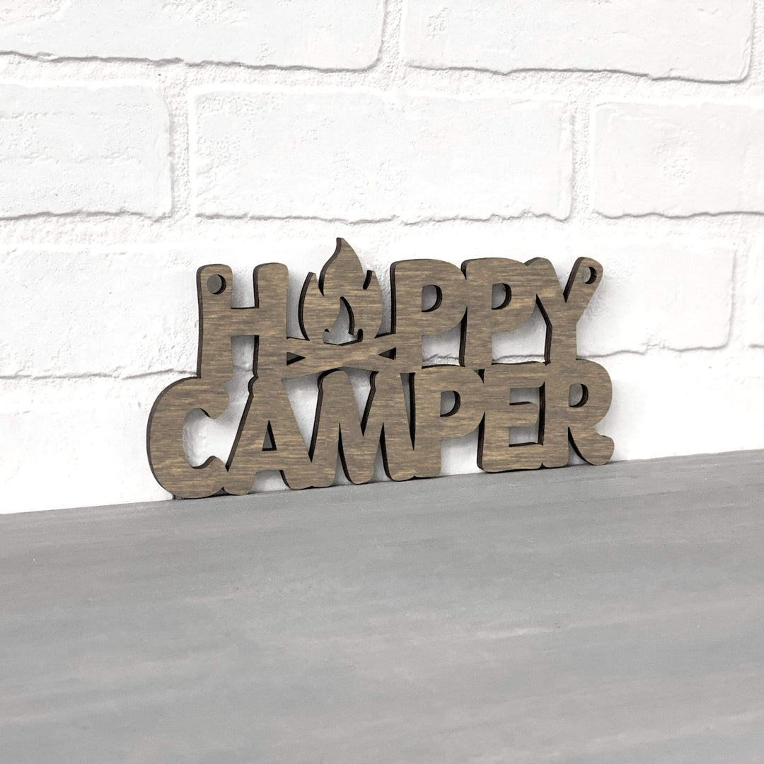Spunky Fluff Proudly handmade in South Dakota, USA Small / Weathered Brown Happy Camper