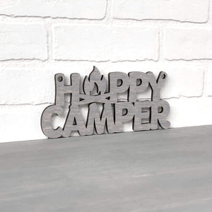 Spunky Fluff Proudly handmade in South Dakota, USA Small / Weathered Gray Happy Camper