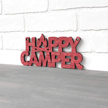 Load image into Gallery viewer, Spunky Fluff Proudly handmade in South Dakota, USA Small / Weathered Red Happy Camper
