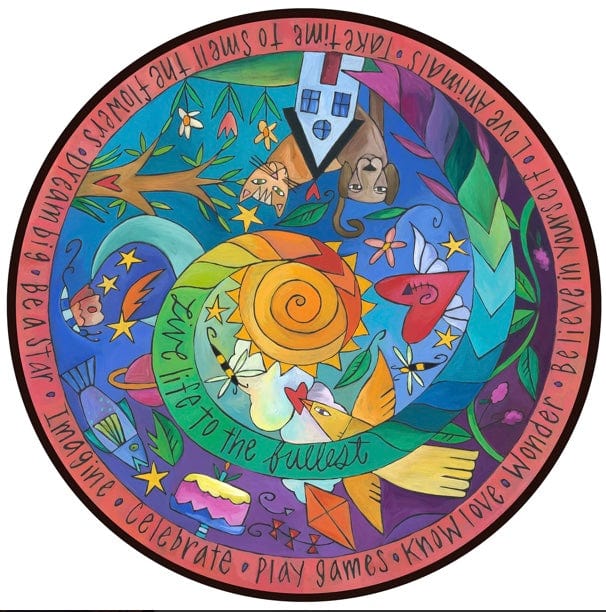 Sticks Proudly Handmade in Iowa, USA Happy Spiral Lazy Susan