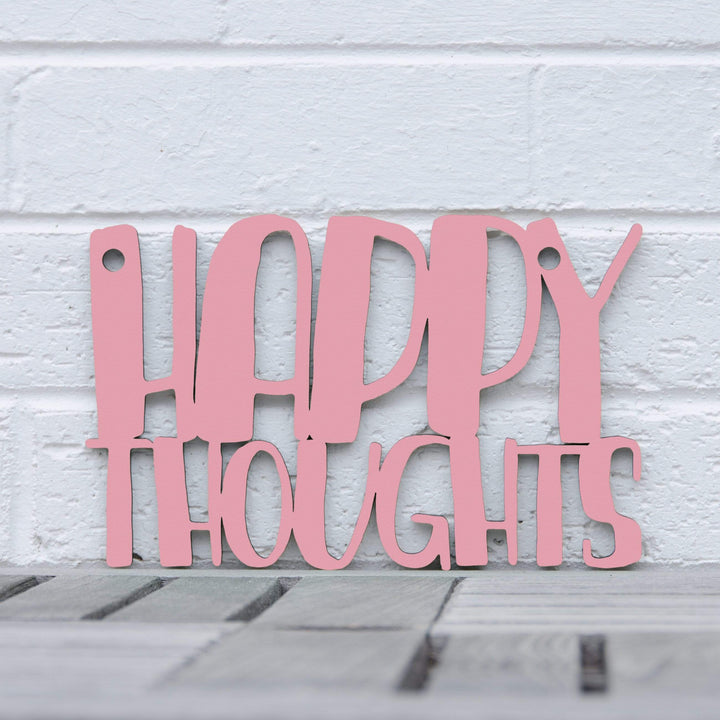 Spunky Fluff Proudly handmade in South Dakota, USA Small / Pink Happy Thoughts
