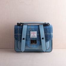 Load image into Gallery viewer, Sticks and Steel Harris Tweed Blue Handbag
