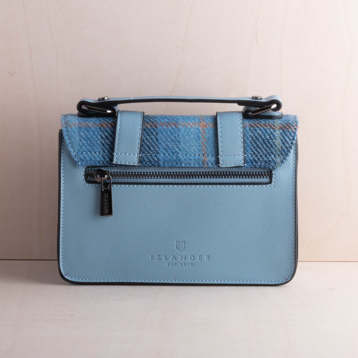 Islander UK Mini Satchel in Blue Tartan
