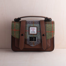 Load image into Gallery viewer, Sticks and Steel Harris Tweed Chestnut Herringbone Handbag
