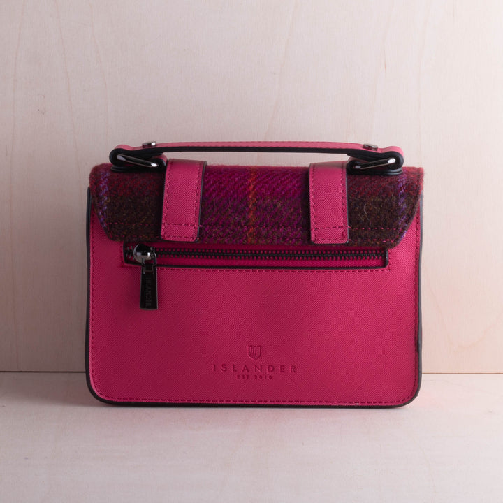 Islander UK Mini Satchel in Fuchsia Tartan