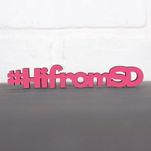 Spunky Fluff Proudly handmade in South Dakota, USA #HifromSD-Tiny Word Magnet