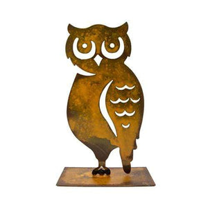 Prairie Dance Proudly Handmade in South Dakota, USA Horned Owl – Decorative Fall Table Sculpture