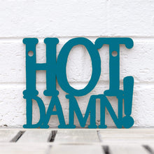 Load image into Gallery viewer, Spunky Fluff Proudly handmade in South Dakota, USA Small / Teal Hot Damn!
