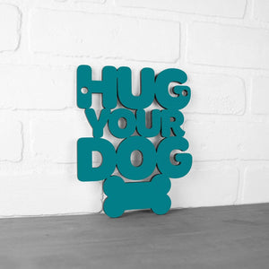 Spunky Fluff Proudly handmade in South Dakota, USA Medium / Teal Hug Your Dog