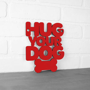Spunky Fluff Proudly handmade in South Dakota, USA Small / Red Hug Your Dog