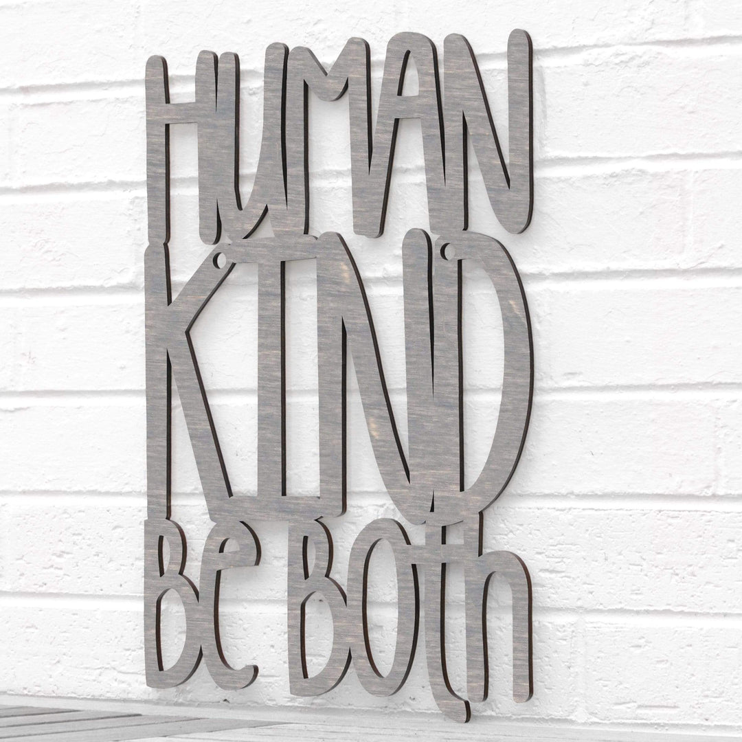 Spunky Fluff Proudly handmade in South Dakota, USA Medium / Weathered Gray Humankind. Be Both.