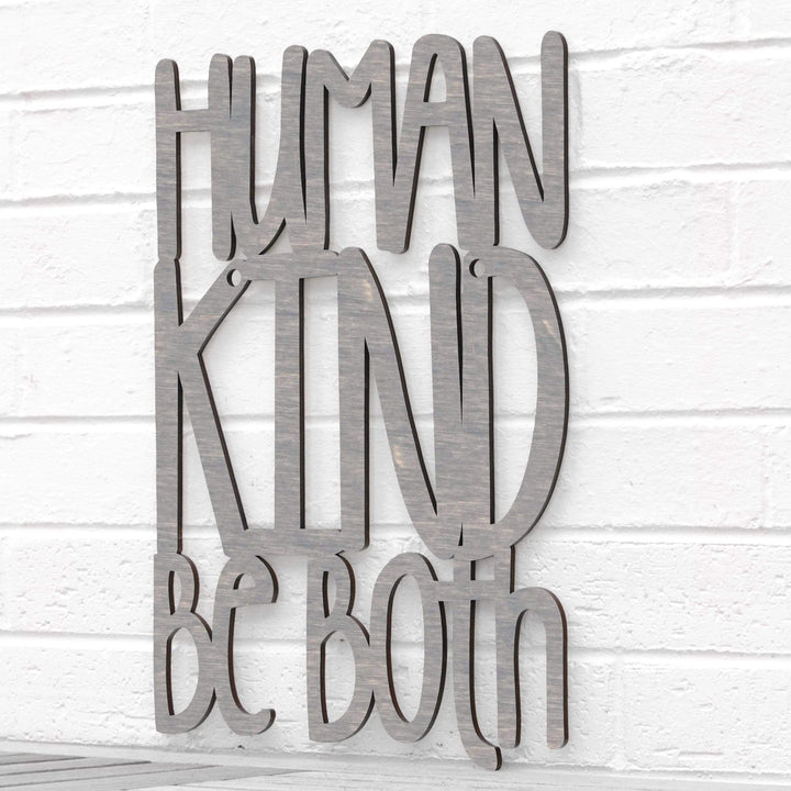 Spunky Fluff Proudly handmade in South Dakota, USA Medium / Weathered Gray Humankind. Be Both.