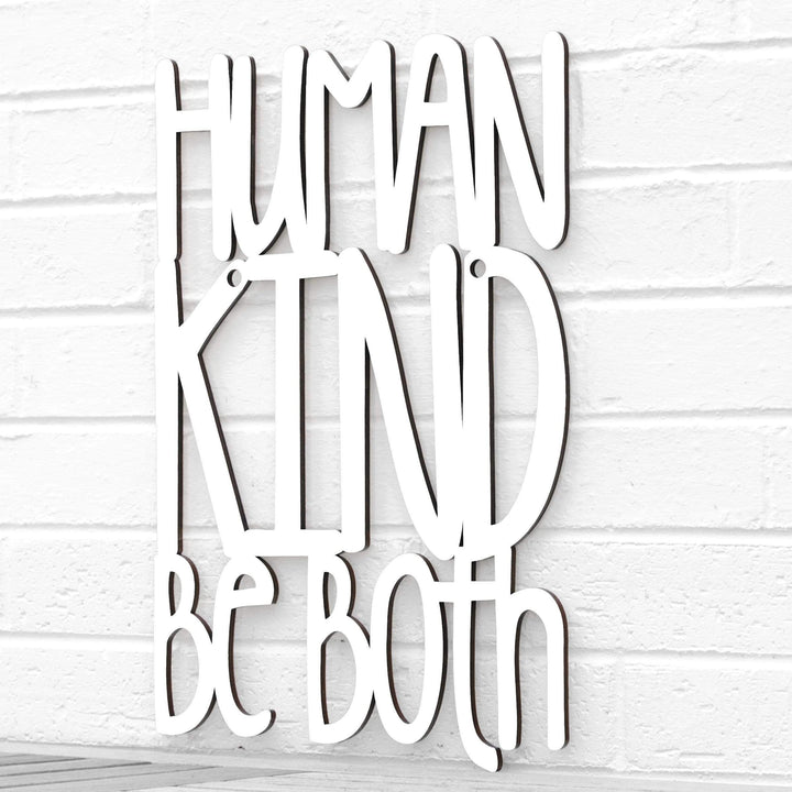 Spunky Fluff Proudly handmade in South Dakota, USA Medium / White Humankind. Be Both.