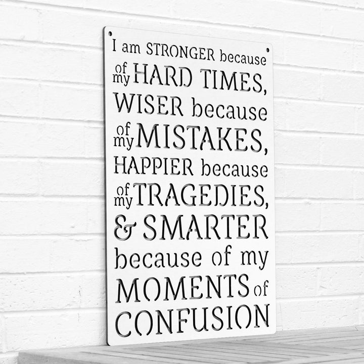 Spunky Fluff Proudly handmade in South Dakota, USA White I am Stronger