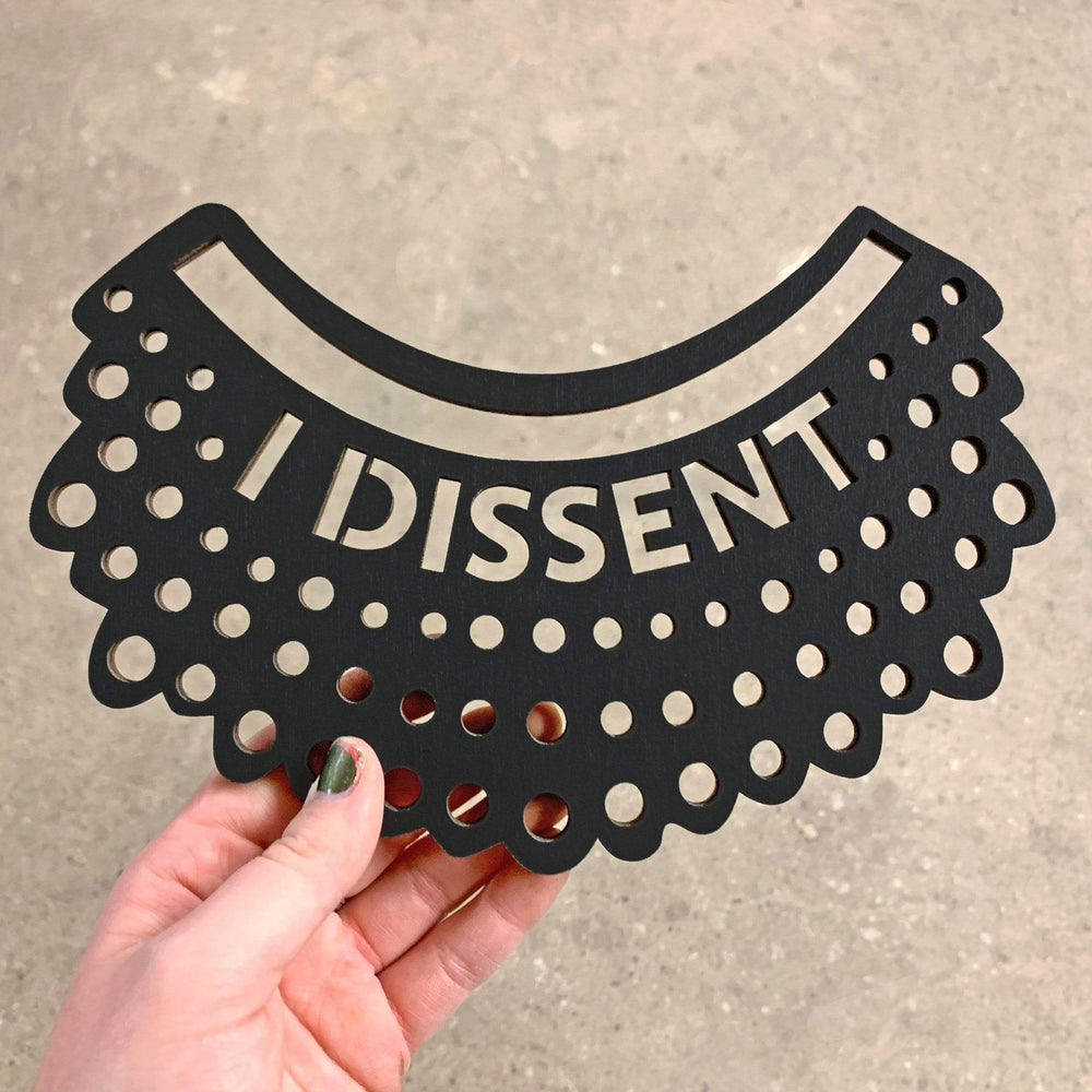 Spunky Fluff Proudly handmade in South Dakota, USA Small / Black I Dissent-RBG