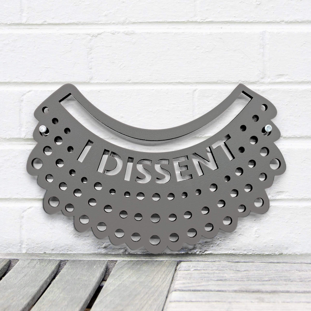 Spunky Fluff Proudly handmade in South Dakota, USA Small / Charcoal Gray I Dissent-RBG