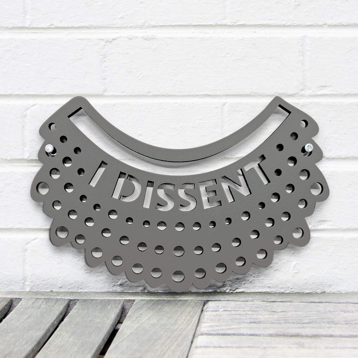 Spunky Fluff Proudly handmade in South Dakota, USA Small / Charcoal Gray I Dissent-RBG