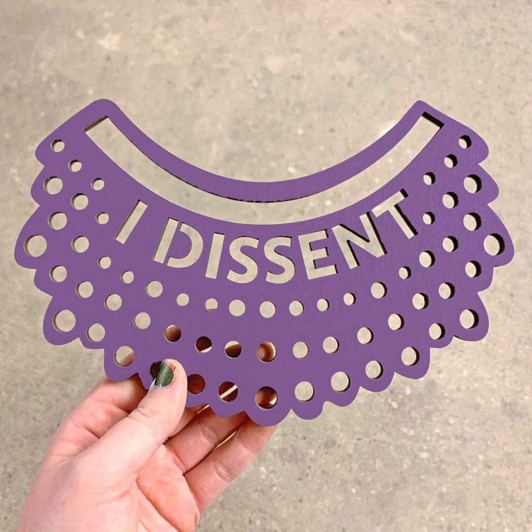 Spunky Fluff Proudly handmade in South Dakota, USA Small / Purple I Dissent-RBG