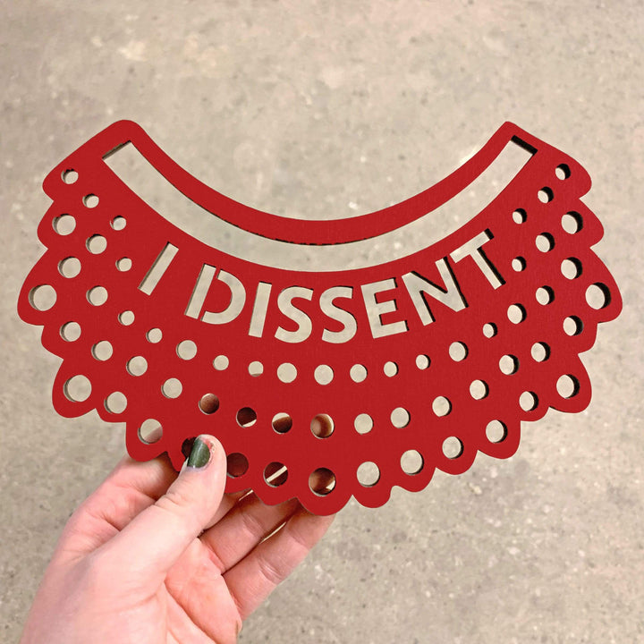 Spunky Fluff Proudly handmade in South Dakota, USA Small / Red I Dissent-RBG