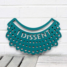 Load image into Gallery viewer, Spunky Fluff Proudly handmade in South Dakota, USA Small / Teal I Dissent-RBG
