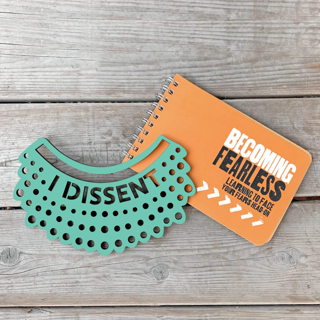 Spunky Fluff Proudly handmade in South Dakota, USA Small / Turquoise I Dissent-RBG