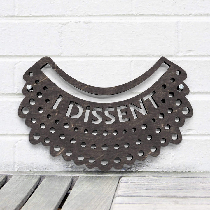 Spunky Fluff Proudly handmade in South Dakota, USA Small / Weathered Ebony I Dissent-RBG