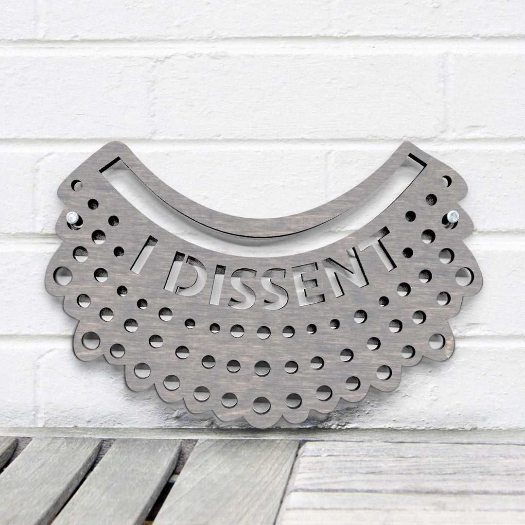 Spunky Fluff Proudly handmade in South Dakota, USA Small / Weathered Gray I Dissent-RBG