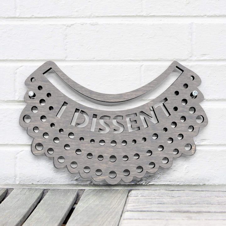 Spunky Fluff Proudly handmade in South Dakota, USA Small / Weathered Gray I Dissent-RBG