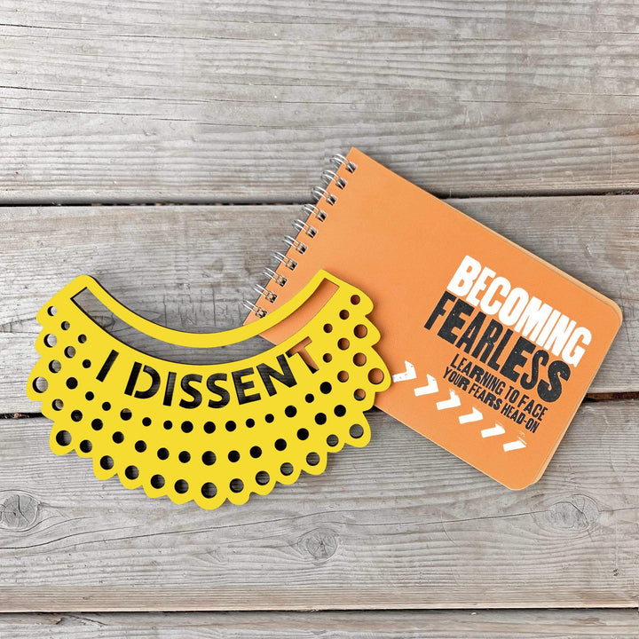 Spunky Fluff Proudly handmade in South Dakota, USA Small / Yellow I Dissent-RBG