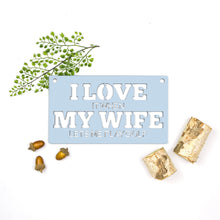 Load image into Gallery viewer, Spunky Fluff Proudly handmade in South Dakota, USA Small / Powder &quot;I Love It When My Wife Lets Me Play Golf&quot; Decorative Wall Sign
