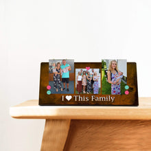 Load image into Gallery viewer, Prairie Dance Proudly Handmade in South Dakota, USA &quot;I love this family&quot;, Magnetic Frame
