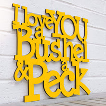 Load image into Gallery viewer, Spunky Fluff Proudly handmade in South Dakota, USA Medium / Yellow I Love You a Bushel &amp; a Peck
