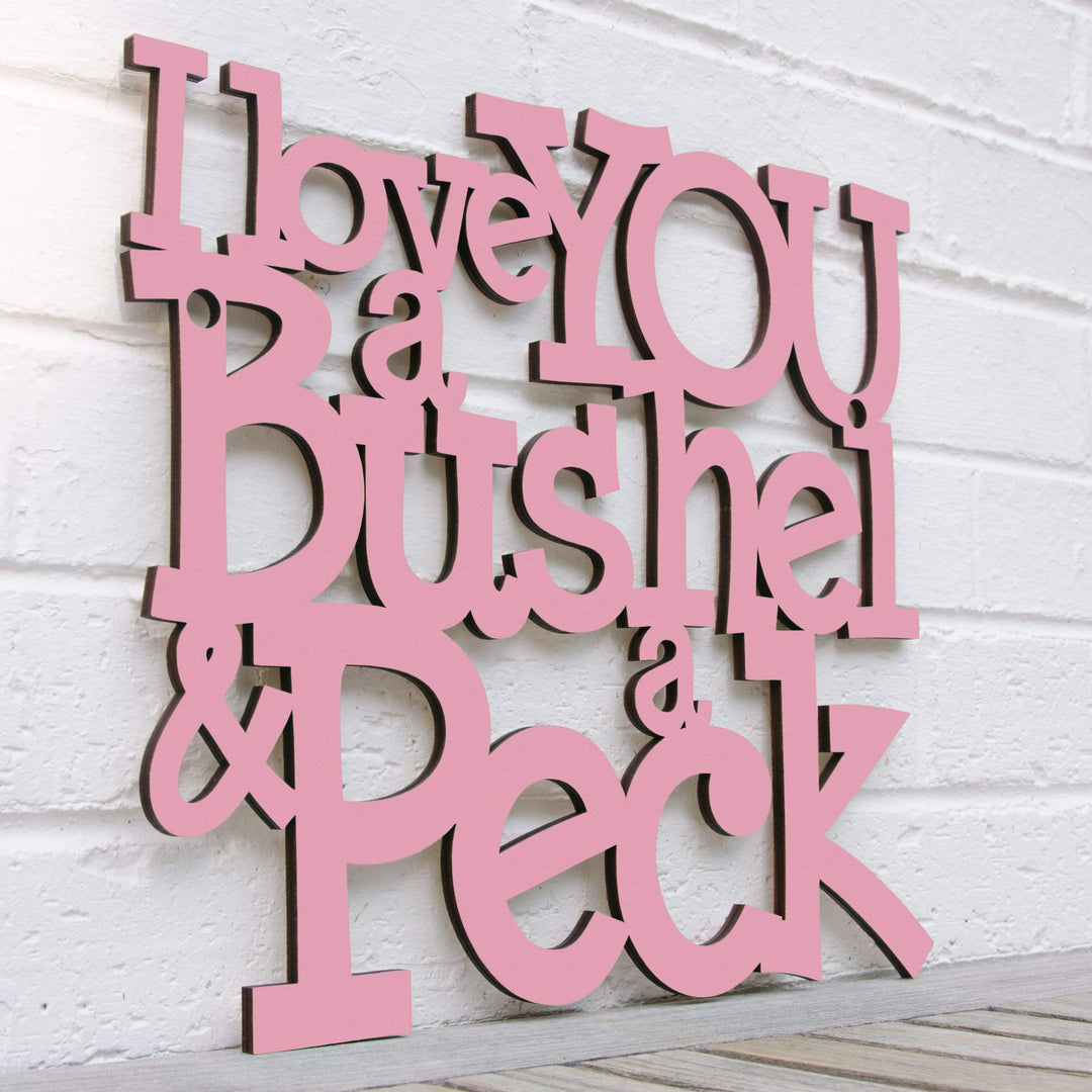 Spunky Fluff Proudly handmade in South Dakota, USA I Love You a Bushel &amp; a Peck