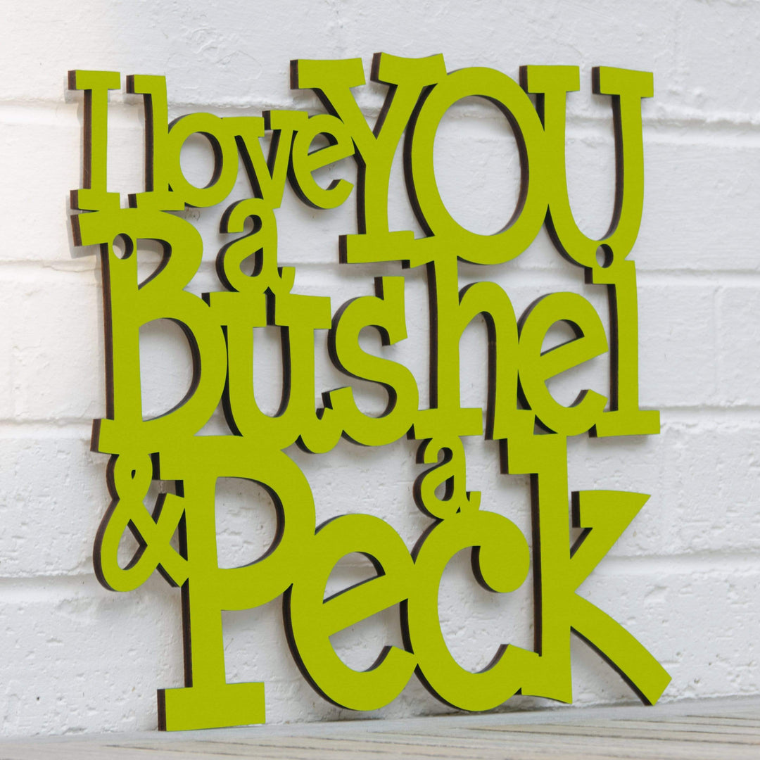 Spunky Fluff Proudly handmade in South Dakota, USA I Love You a Bushel &amp; a Peck
