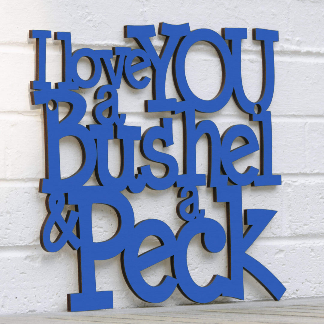 Spunky Fluff Proudly handmade in South Dakota, USA I Love You a Bushel &amp; a Peck