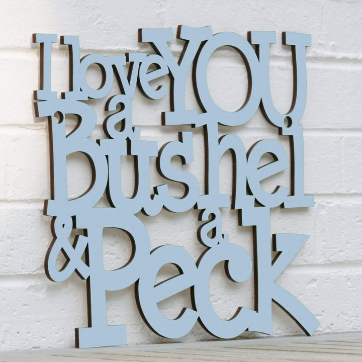 Spunky Fluff Proudly handmade in South Dakota, USA I Love You a Bushel &amp; a Peck