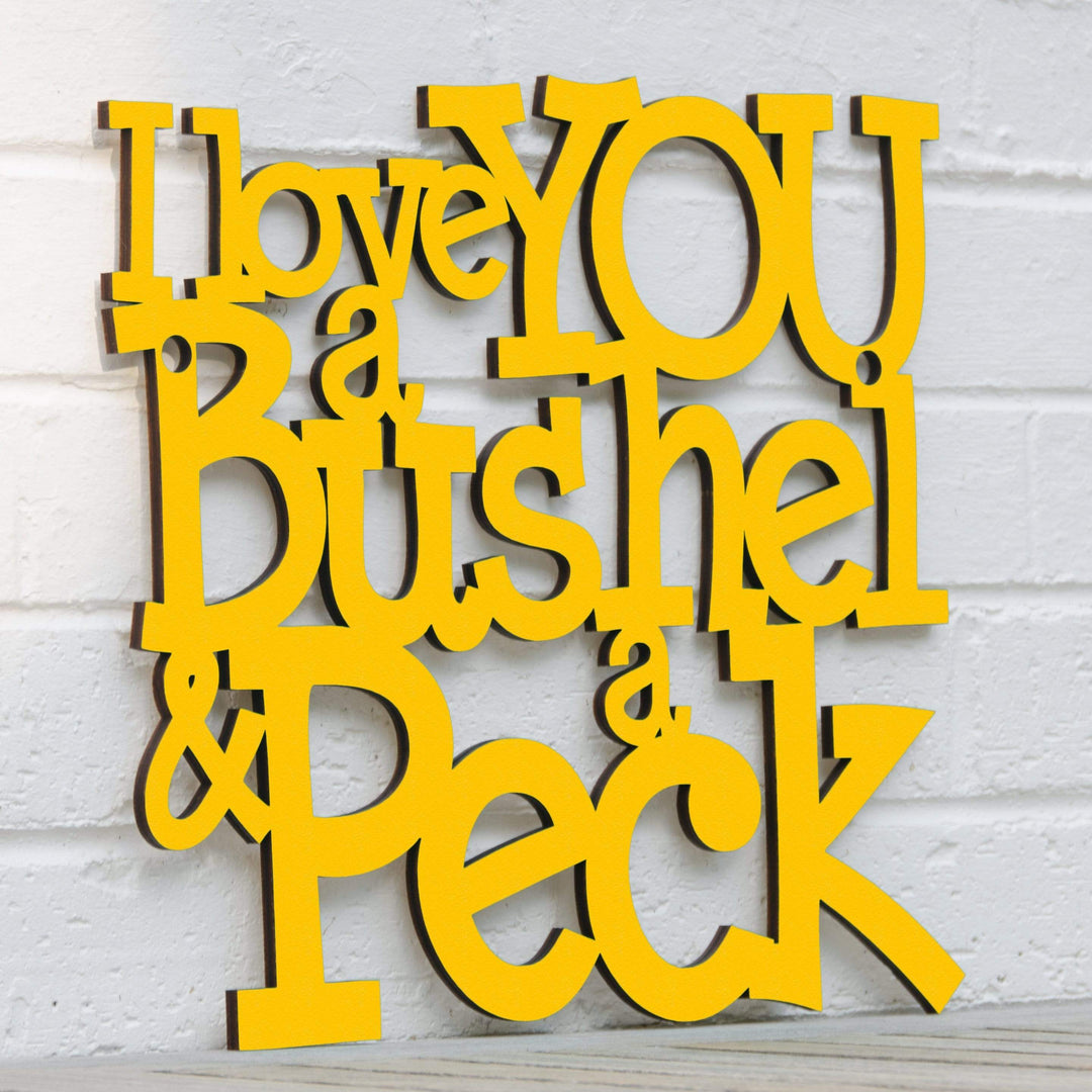 Spunky Fluff Proudly handmade in South Dakota, USA I Love You a Bushel &amp; a Peck