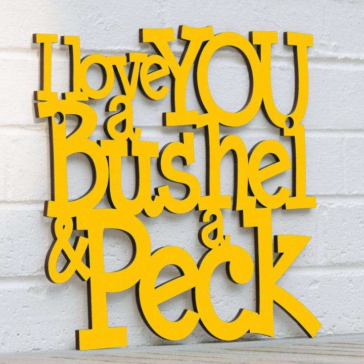 Spunky Fluff Proudly handmade in South Dakota, USA I Love You a Bushel &amp; a Peck