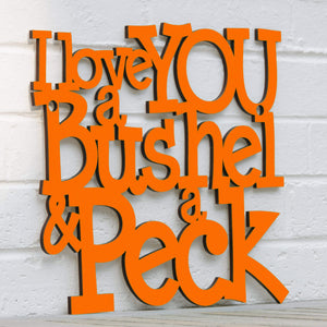 Spunky Fluff Proudly handmade in South Dakota, USA I Love You a Bushel & a Peck