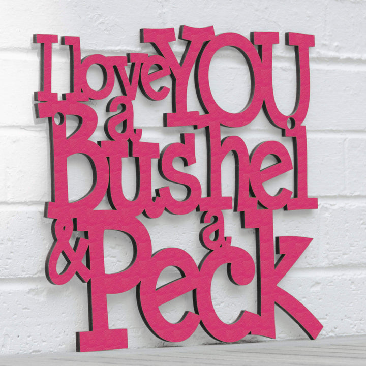 Spunky Fluff Proudly handmade in South Dakota, USA I Love You a Bushel &amp; a Peck