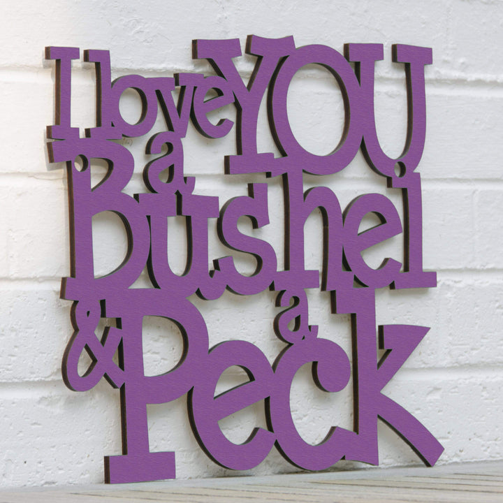 Spunky Fluff Proudly handmade in South Dakota, USA I Love You a Bushel &amp; a Peck
